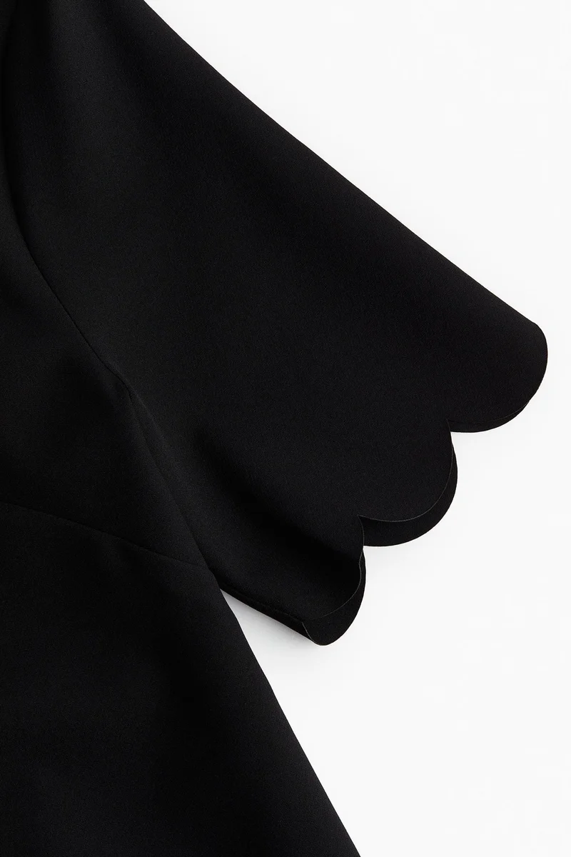 H&M Scalloped Hem Dress