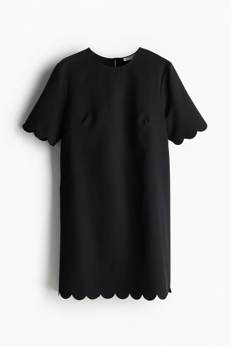 H&M Scalloped Hem Dress