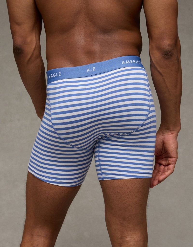 American Eagle AEO Men's Striped 6" Classic Boxer Brief - Image 5