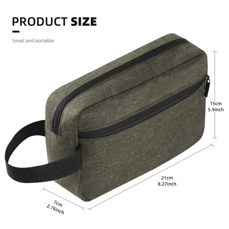 Icramsy Travel Toiletry Bag Toiletry Bag For Women Men Hanging Toiletry Bag Cosmetic Bag Travel Accessories Gift For Women Men (Deep Green) - Image 2