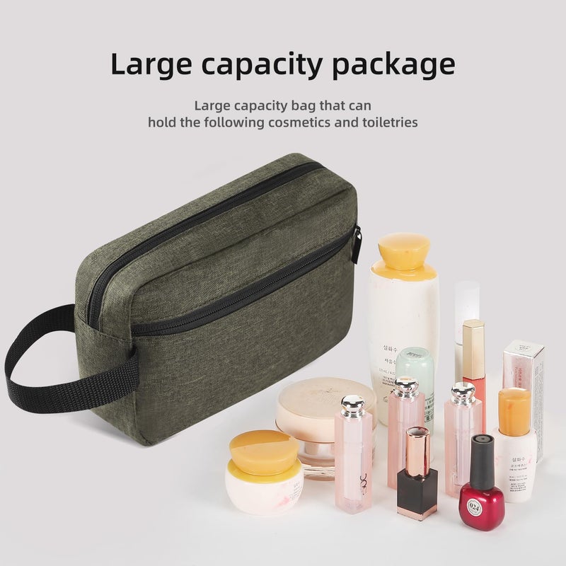 Icramsy Travel Toiletry Bag Toiletry Bag For Women Men Hanging Toiletry Bag Cosmetic Bag Travel Accessories Gift For Women Men (Deep Green) - Image 4