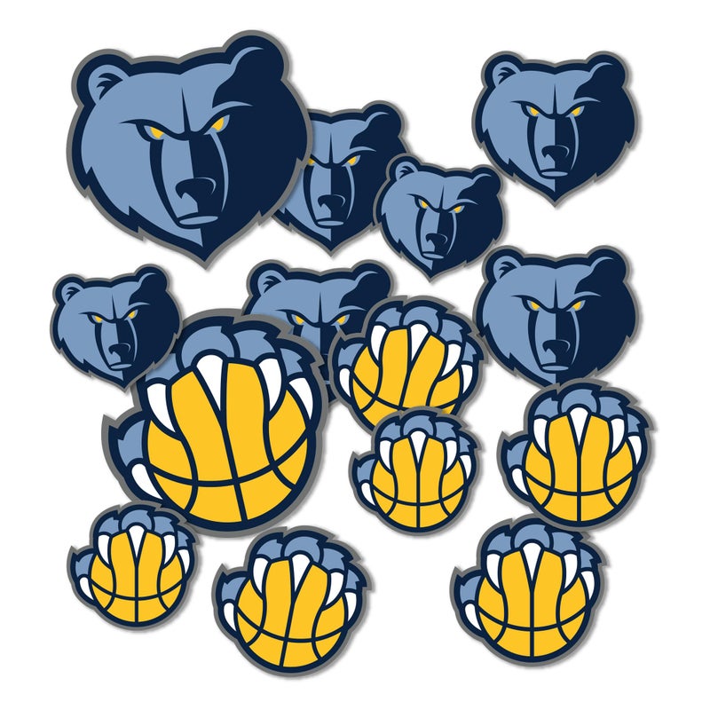 Desert Cactus Memphis Grizzlies NBA Officially Licensed Sticker Vinyl Decal Laptop Water Bottle Car Scrapbook Type 11