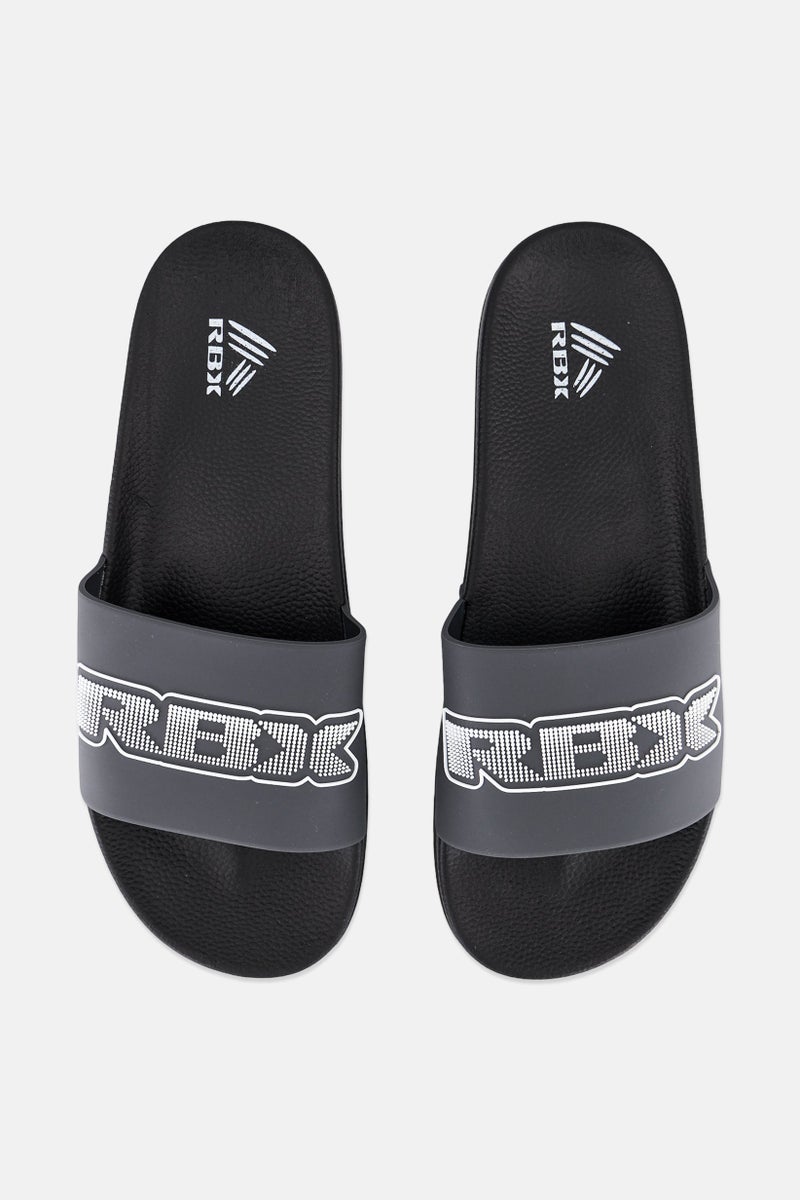 RBX Men Brand Logo Slip On Slides, Multicolor  - Image 2