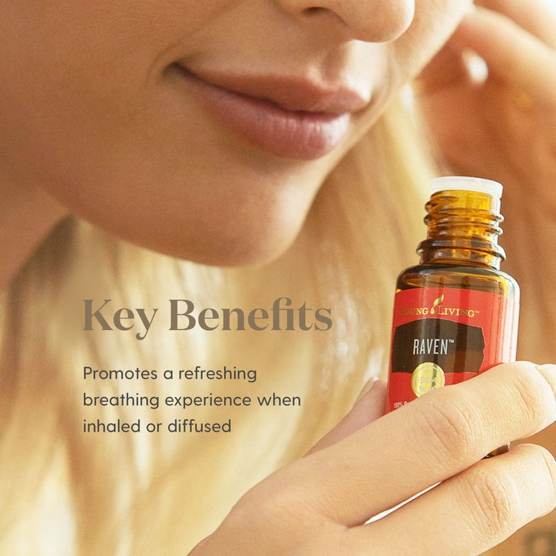 Young Living Raven Essential Oil Blend - Chilly, Minty Blend with Sweet Undertones - 15 ml - Image 4