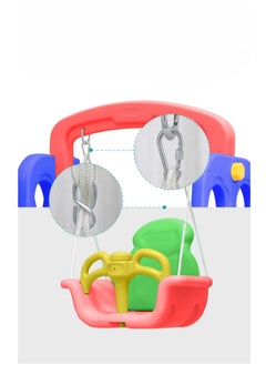 FULL JOY Slide With Swing + Basketball  3*1 , Pink  - Image 3