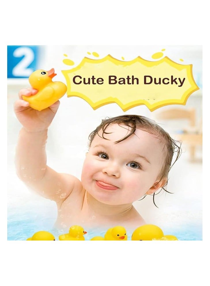 فولانري مجموعة بطات مطاطية صغيرة مكونة من 30 قطعة، بطات مطاطية صغيرة ملونة للأطفال، ألعاب بط استحمام عائمة وتصدر صريرًا لحفلات استقبال المولود الجديد، والشاطئ، وحمام السباحة، وأعياد الميلاد، والحفلات - Image 4