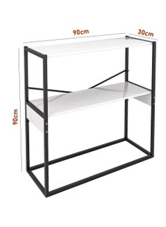 AGD Coffee Corner Table, Entryway Console Table, To Arrange And Organize Your Needs - White / Black  - Image 3
