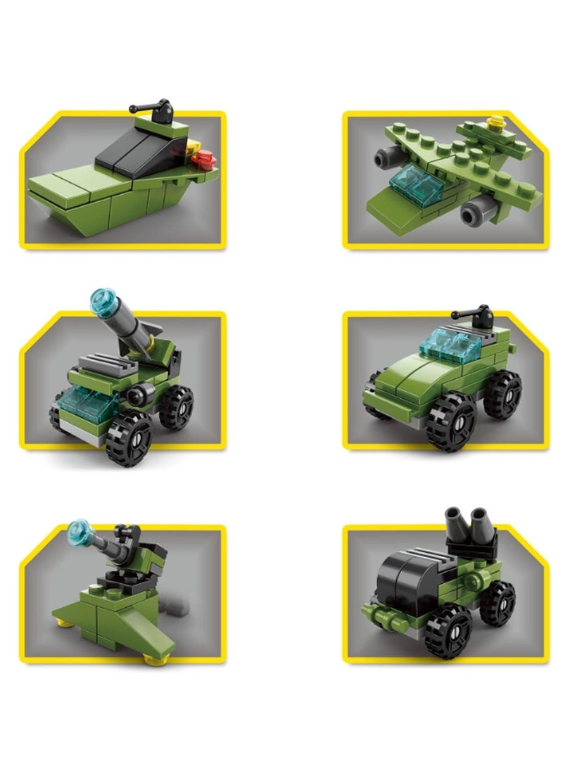 6 in 1 Urban Rescue Series Building Blocks Toys for Boys Ages 4+ Kids Gift Ideas Army Tank Toys 137 Pieces - Compatible with Other Building Block Toys  - Image 3