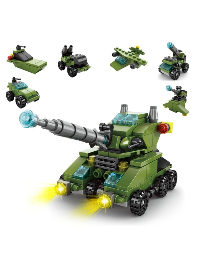 6 in 1 Urban Rescue Series Building Blocks Toys for Boys Ages 4+ Kids Gift Ideas Army Tank Toys 137 Pieces - Compatible with Other Building Block Toys  - Image 1