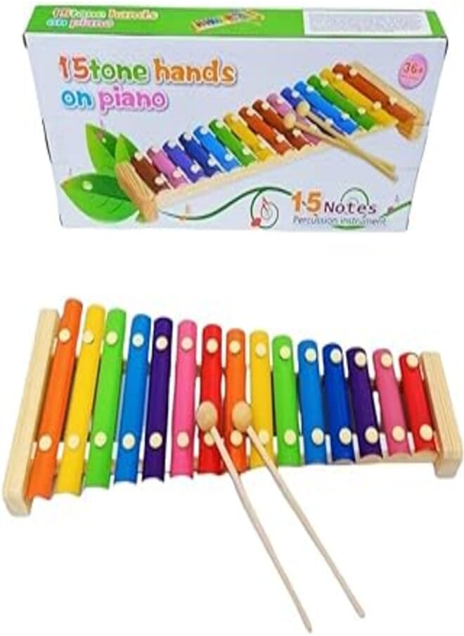 Al Safwa AlSafwa Wood Xylophone, Large, Multicolor, W35-9 