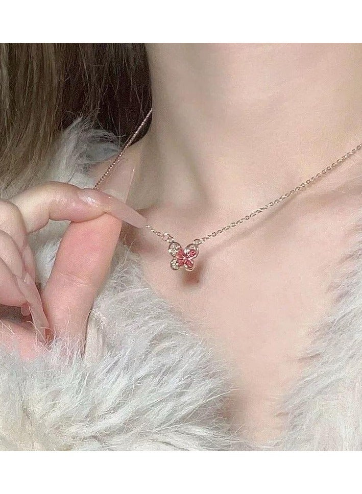 سيمهو سلسال نسائي عصري من الاستانلس ستيل مطلي باللون الذهبي - Image 1