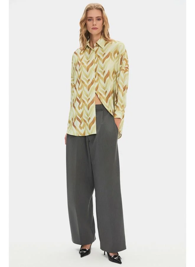 JUNE June Women Oversize/Loose Fit Fited Shirt Multicolor