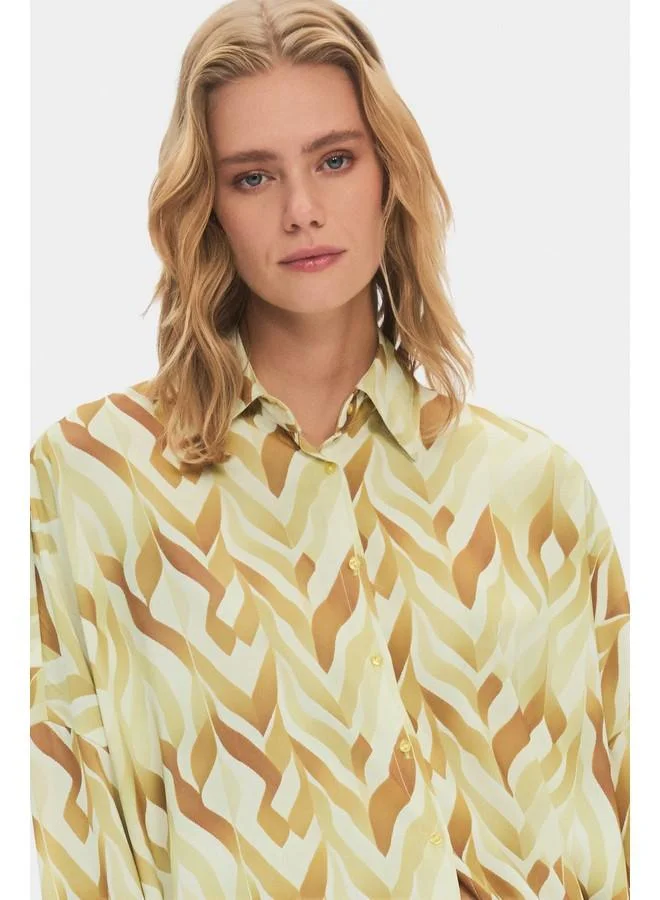 JUNE June Women Oversize/Loose Fit Fited Shirt Multicolor