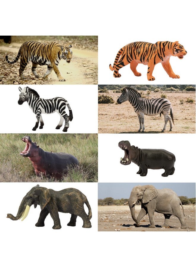 TOYMANY مجموعة ألعاب حيوانات الغابة الصغيرة 14 قطعة 1-2" ، تماثيل حيوانات حديقة الحيوان المصغرة الواقعية ، مجموعة تزيين كعكة ، هدية عيد الفصح وعيد الميلاد وهدية عيد الميلاد ومشروع مدرسي للأطفال الصغار - Image 4