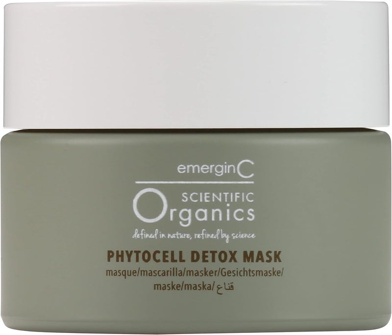 emerginC Scientific Organics Phytocell Detox Mask - Hydrating Facial Mask with French Green Clay, Seaweed & Plant Stem Cells - Image 1
