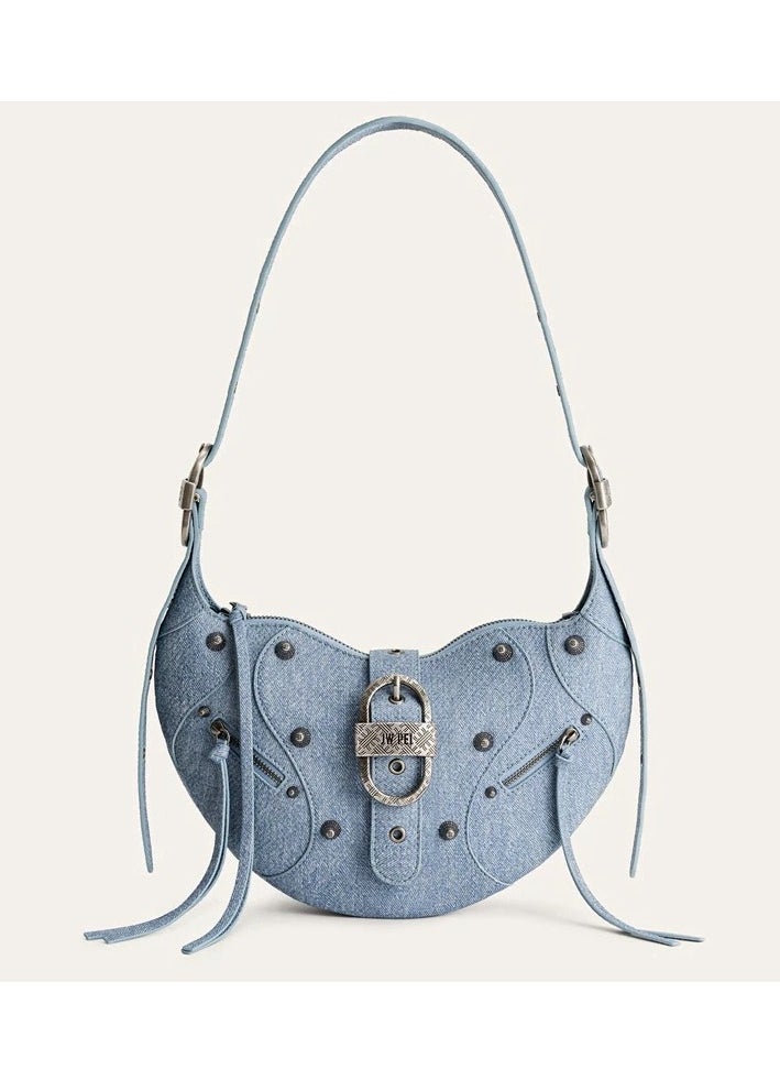 jp JW PEI matte leather croissant bag large-capacity motorcycle shoulder cross-body armpit bag  - Image 1