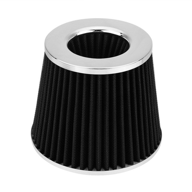 Cold Air Intake Kit: 76mm Black Aluminum Induction Pipe - High Temperature Resistant Anti-Corrosion Durable Funnel-Shaped Hose for Modified Vehicles & 76mm Diameter Cars - Image 1
