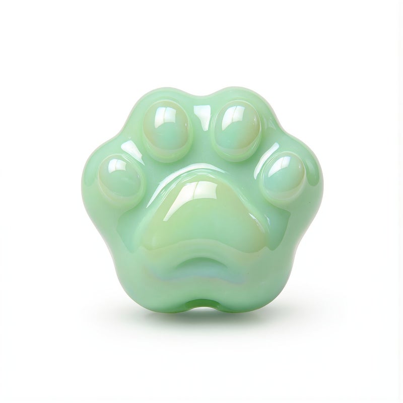 Scratch Resistant Cat Paw Beads No Fade 1.9x1.6cm Long Time Use - Image 1