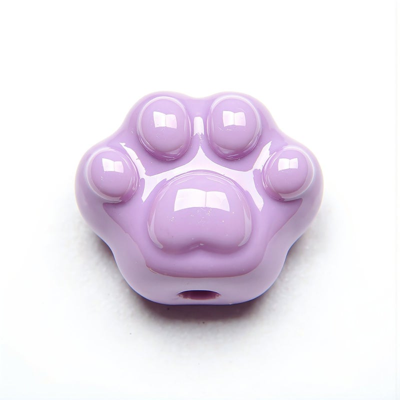 Scratch Resistant Cat Paw Beads No Fade 1.9x1.6cm Long Time Use - Image 2