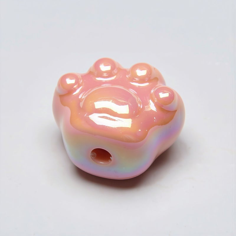 Scratch Resistant Cat Paw Beads No Fade 1.9x1.6cm Long Time Use - Image 5