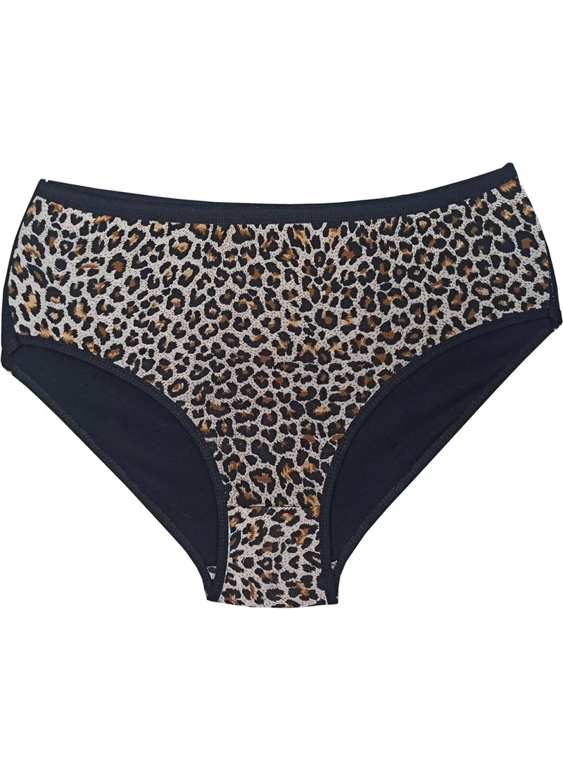 بلونس Leopard Printed High Waist Lycra Cotton Bato Panties 6 Pieces