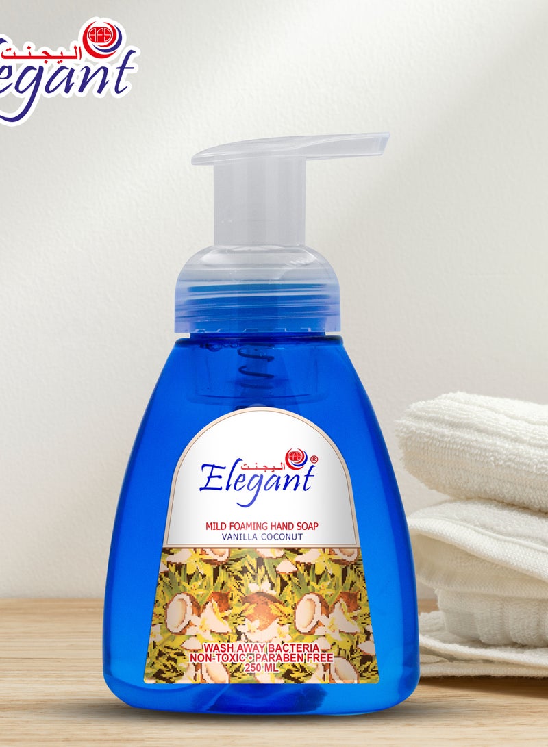 Elegant غسول يد رغوي بالفانيليا وجوز الهند 250 مل مجموعة من 2 - Image 3