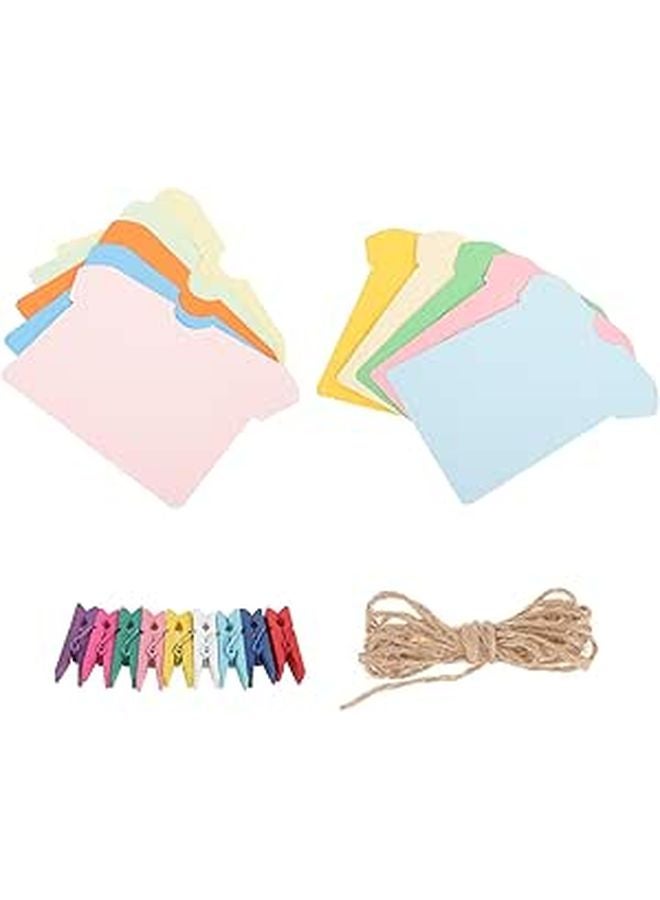 10Pcs 6 Inch Brown Cardboard Hanging Photo Frames Set For Wall Decor And Photo Display - Image 1