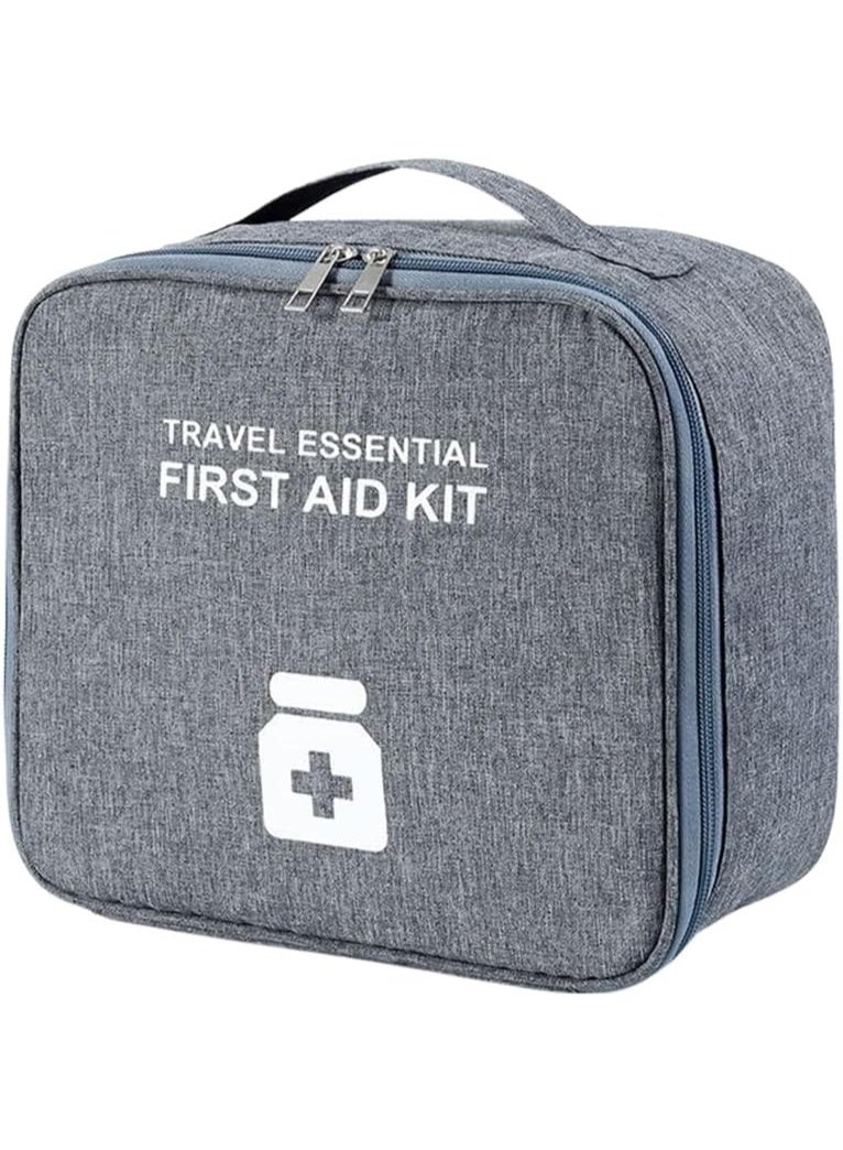 زوبا حقيبة إسعافات أولية فارغة للسفر – مثالية للطوارئ والتنقل والتنظيم الطبي(رمادي) كود 6015 - Image 4