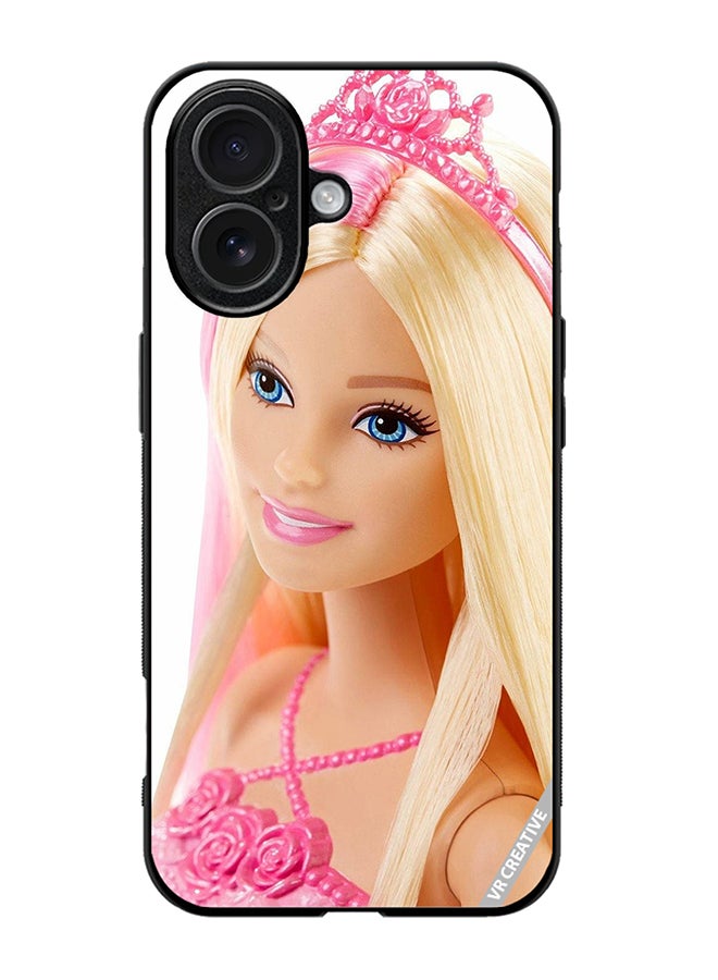 Protective Case Cover For Apple iPhone 17 Barbie With Hair Design Multicolour