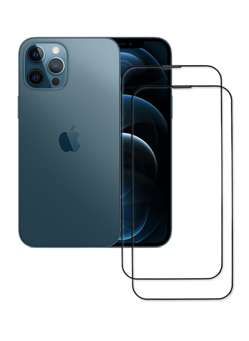 ACLIX 2 Pieces Antistatic ESD Dustproof Premium Quality High Definition Tempered Glass Screen Protector Designed For  iPhone 12 Pro - Image 1
