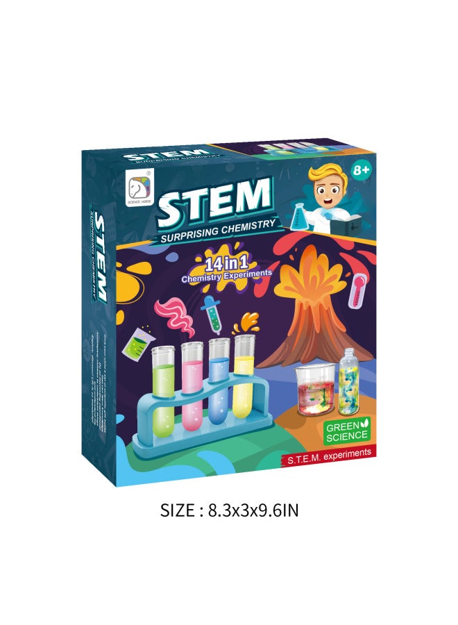 Strict Selection Of English Science Experiment Toys STEAM Education Science And Education Handmade DIY Materials Children's Teaching Aids-Specifications:Science Small Experiment Suit (14 Kinds Of Experiments)-Color:English Packaging  - Image 1