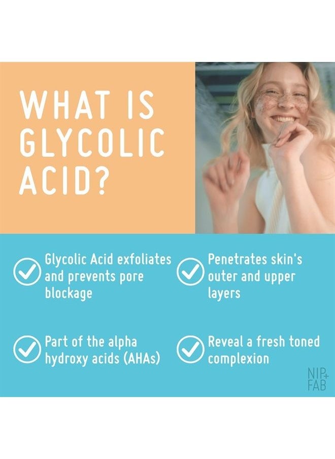 NIP+FAB Nip + Fab Glycolic Acid Fix Extreme Booster 10% AHA Liquid Face Drops with Glycolic, Amino Acid, Allantoin for Skin Brightening Toning Exfoliation, 1 Fl Oz  - Image 3