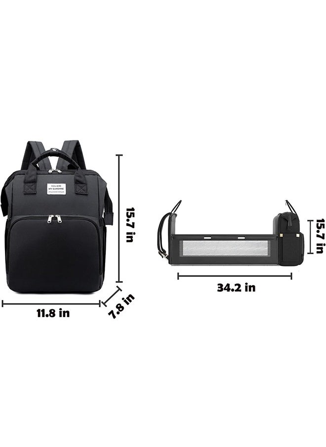DAREU - Multifunctional Diaper Bag Backpack with Foldable Changing Station – Waterproof Baby Essentials Travel Bag with Insulated Pockets & Anti-Theft Compartment – Unisex Gift for Moms & Dads - Image 1