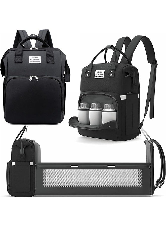 DAREU - Multifunctional Diaper Bag Backpack with Foldable Changing Station – Waterproof Baby Essentials Travel Bag with Insulated Pockets & Anti-Theft Compartment – Unisex Gift for Moms & Dads - Image 1