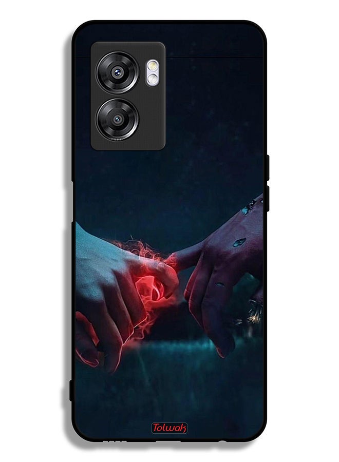 Tolwak Oppo A57 5G Protective Case Cover Burning Hands - Image 2