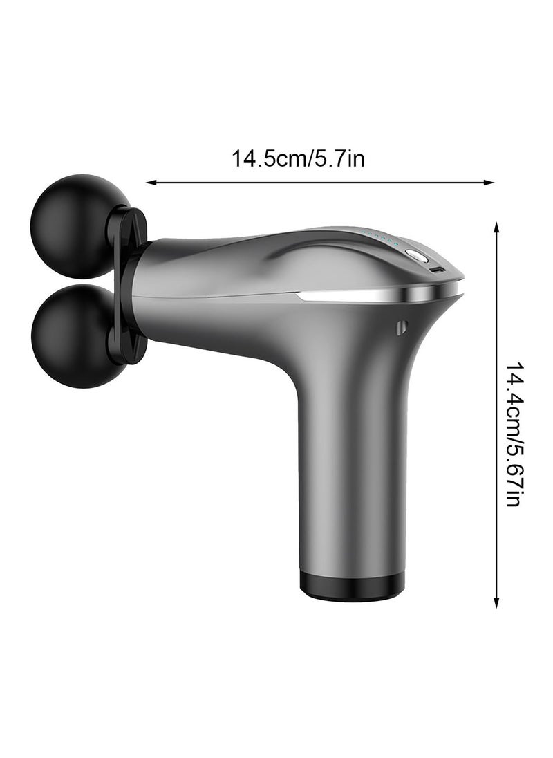 Houmt - Muscle Massager Handheld Double-Headed Electric Vibration Deep Tissue Percussion Muscle Massage Device Smart Quiet 6 Speed Portable Handheld Back Massager for Relaxation - Image 1
