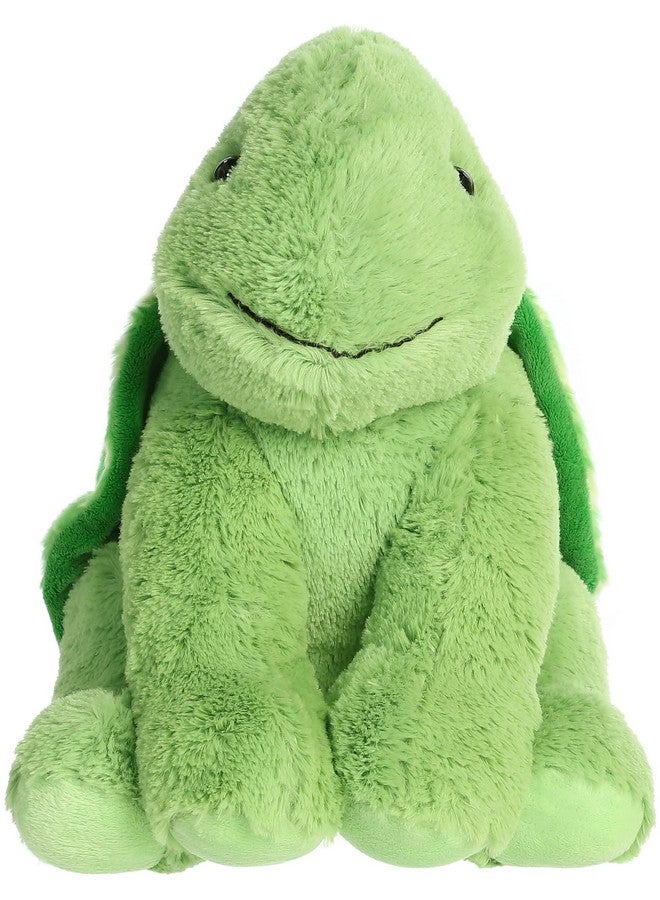 Aurora® Cuddly Turtle Stuffed Animal - Cozy Comfort - Endless Snuggles - Green 14 Inches - Image 2