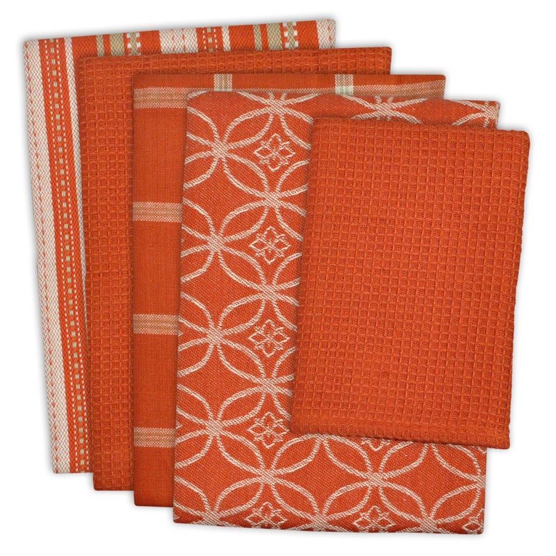 DII Assorted Spice Dishtowel & Dishcloth (Set of 5) - Image 1