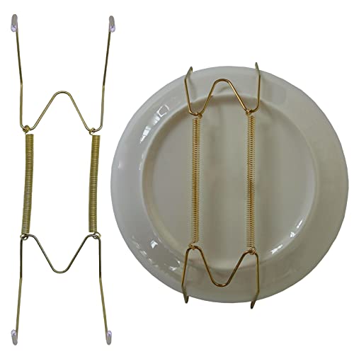 Xinlinke Lot5 10-Inch Large Invisible Plate Wire Hanger Wall Holders with Protective Rubber Cover for 9" to 11" Decorative Tray - Image 2