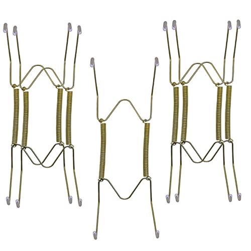 Xinlinke Lot5 10-Inch Large Invisible Plate Wire Hanger Wall Holders with Protective Rubber Cover for 9" to 11" Decorative Tray - Image 1