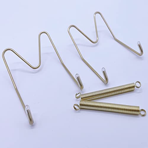 Xinlinke Lot5 10-Inch Large Invisible Plate Wire Hanger Wall Holders with Protective Rubber Cover for 9" to 11" Decorative Tray - Image 4