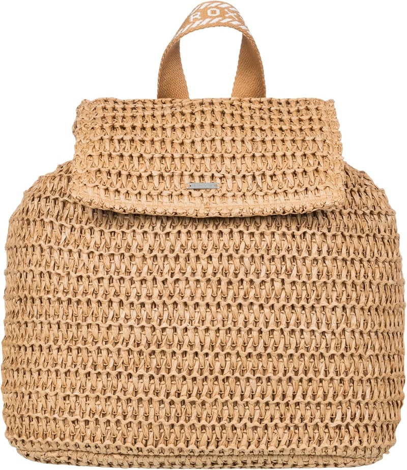 Roxy Womens Stylish Durable Woven Straw Backpack with Adjustable Straps Spotless SunniesNatural One Size - Image 1