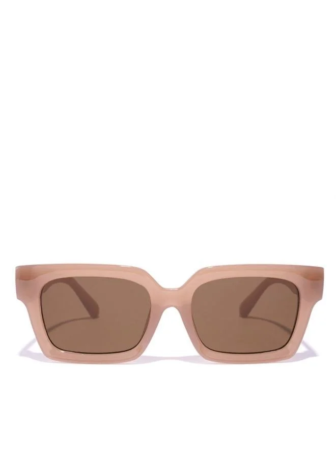 Blackout PLAZA Women Pink Sunglasses - Frame Material: Thermoplastic Rubber (TR90)- Frame Color: Pink-Lens Color: Brown  - Full Rim