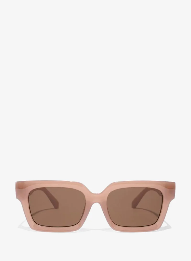 Blackout PLAZA Women Pink Sunglasses - Frame Material: Thermoplastic Rubber (TR90)- Frame Color: Pink-Lens Color: Brown  - Full Rim