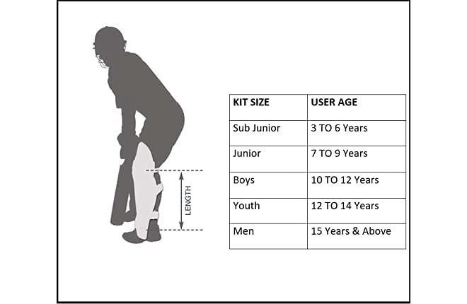 Klapp Dynamite English Willow Professional Cricket Kit (‎Youth Set of 6 NO (Ideal for 11-14 Years)) - Image 2