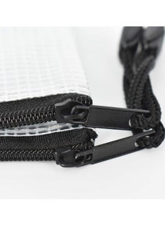 Y&D Zipper Pouch, Extra Thick, Mesh Bags, 5Pcs Plastic Waterproof Document Pouch for School Office Supplies and Cosmetics Travel Accessories  - Image 3