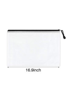 Y&D Zipper Pouch, Extra Thick, Mesh Bags, 5Pcs Plastic Waterproof Document Pouch for School Office Supplies and Cosmetics Travel Accessories  - Image 2