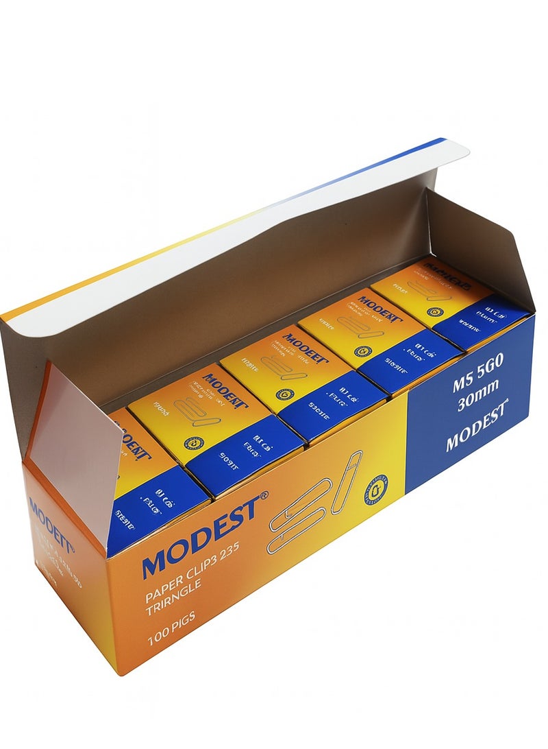 موديست مشابك ورق مودست فولاذية 233 – 30 ملم، 100 قطعة في كل علبة – عبوة من 5، MS560 - Image 3