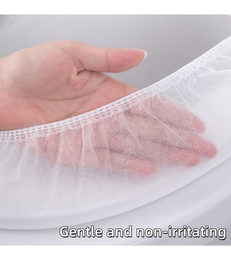 15 Pcs Disposable Toilet Seat Covers Stretchable Individually Wrapped Portable Hygienic Toilet Seat Protectors For Travel Hotel Public Restrooms - Image 1