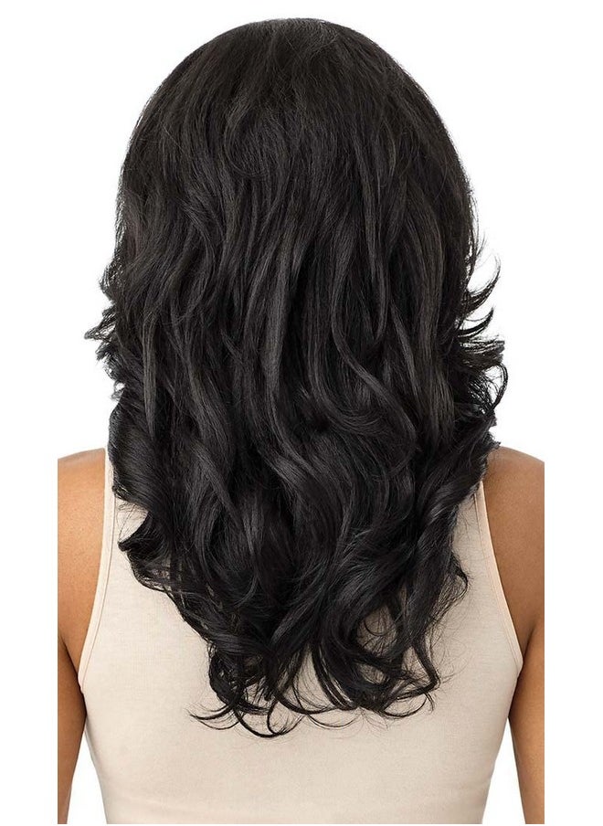 Outre Synthetic Quick Weave Wig Neesha H305 (Color:2 Dark Brown)  - Image 4